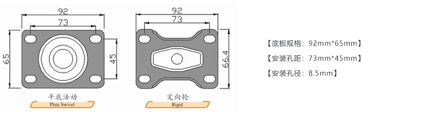 56系列 中型白尼龍輪